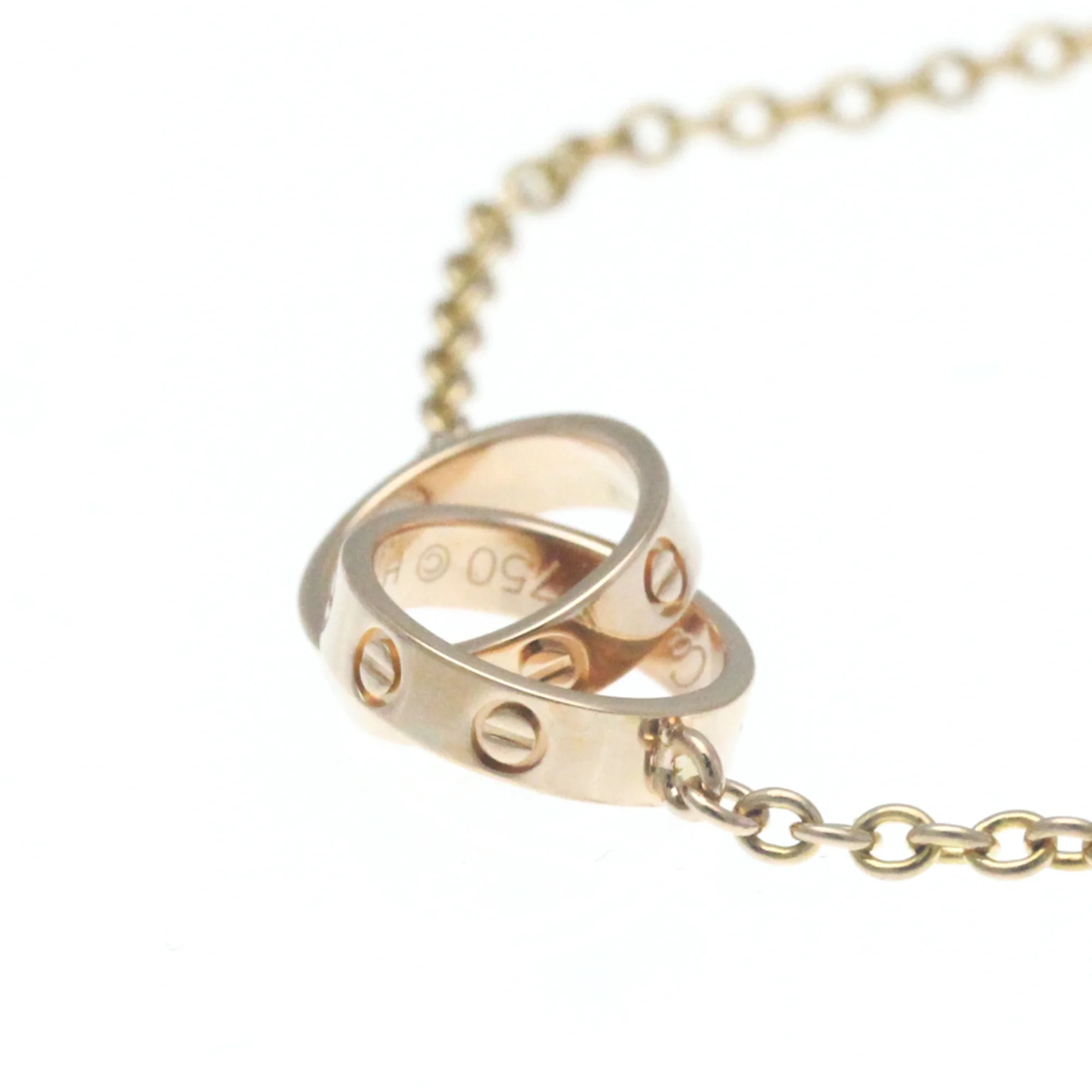 Pre-Owned Cartier Baby Love Bracelet Pink Gold (18K) No Stone Charm Bracelet Pink Gold (Good)