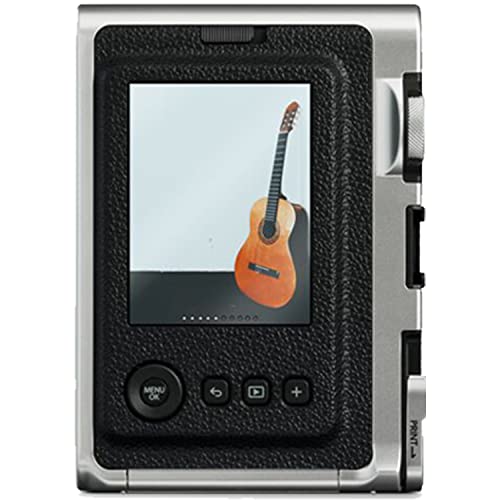Fujifilm Instax Mini EVO Hybrid Instant Camera Black Bundle with Instax Mini Instant Film 20 Sheets, 32GB microSD Card