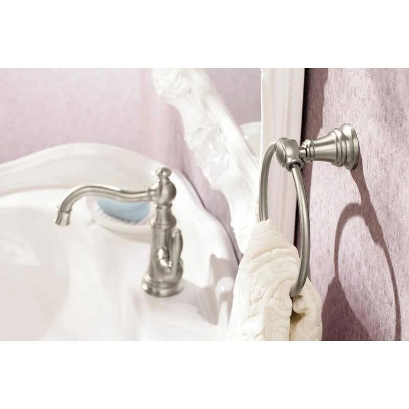 Moen S42107 Weymouth Single Handle Single Hole Bathroom Faucet - Matte Black