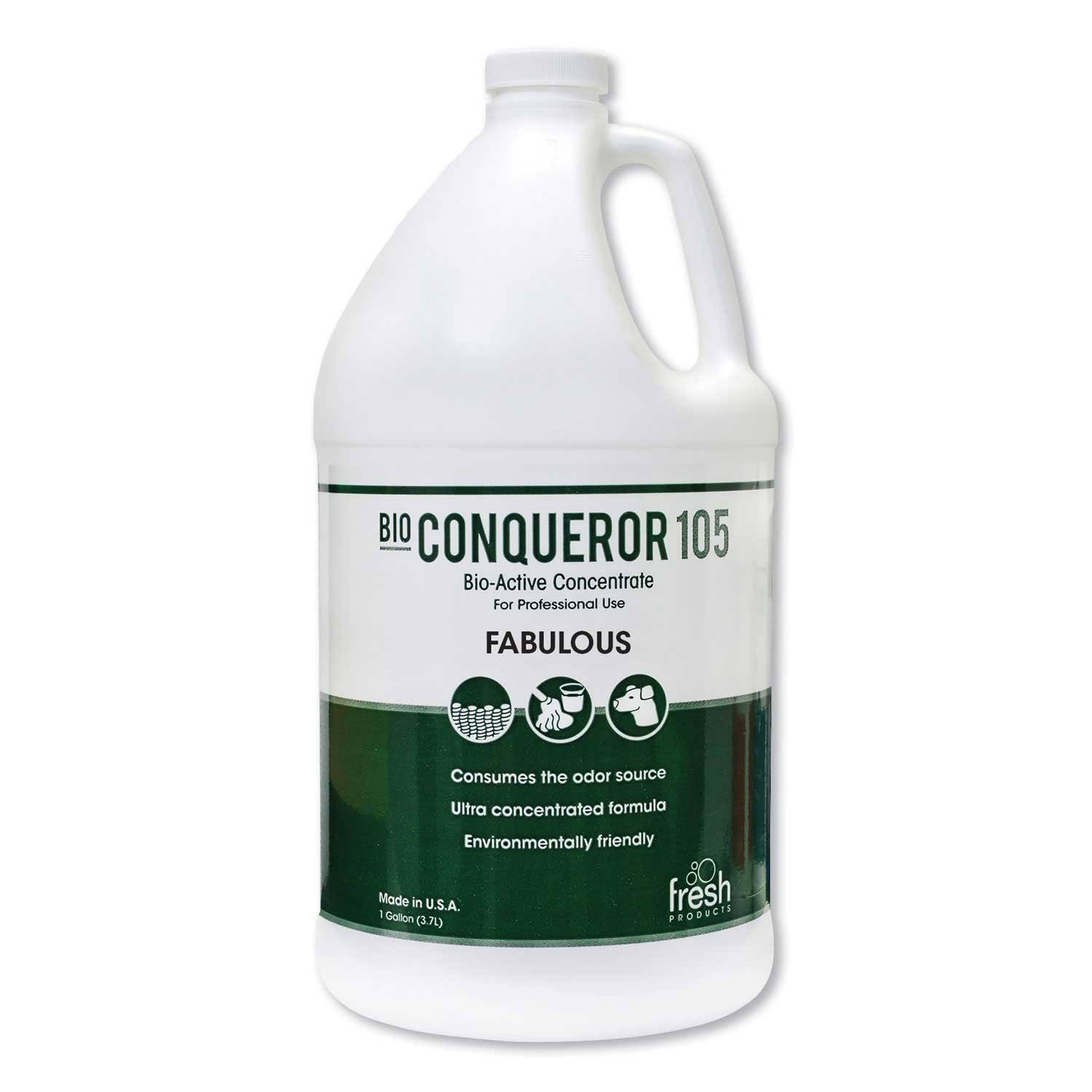 Fresh Products Bio Conqueror 105 Enzymatic Odor Counteractant Concentrate, Lavendar, 1 gal, 4/Carton