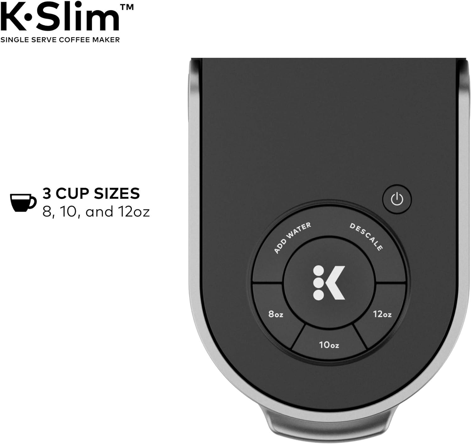 Keurig K-Slim Single Serve Coffee Maker with Folgers Black Silk Dark Roast Coffee, 72 K-Cup Pods