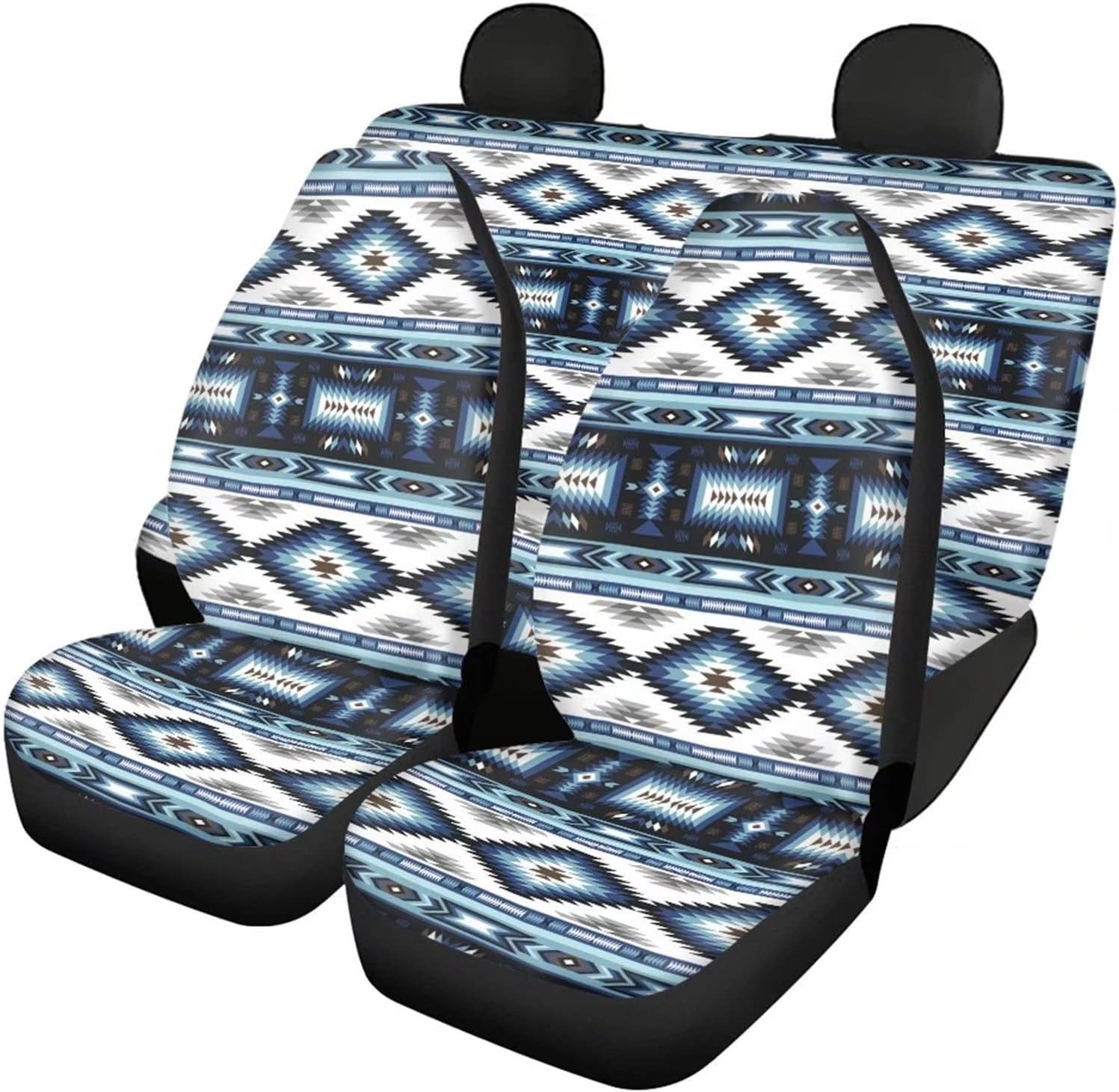 SEANATIVE Stretchy Car Seat Cover Camo Forest Deer Universal Car Interior Seat Cover Machine Washable Anti-Slip Front and Rear Bench Back Seat Cover