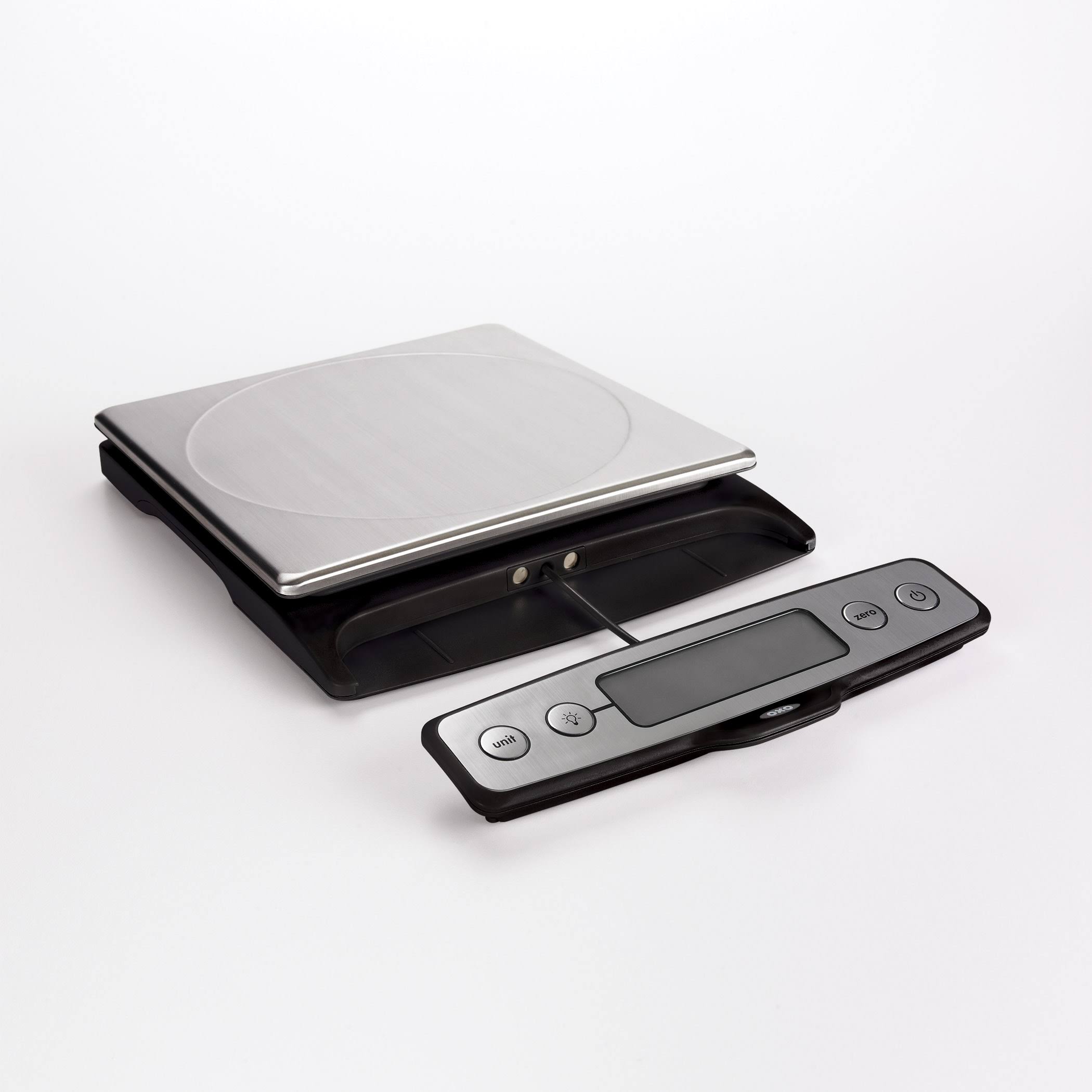 OXO Good Grips Stainless Steel Food Scale with Pull Out Display, 22Pound