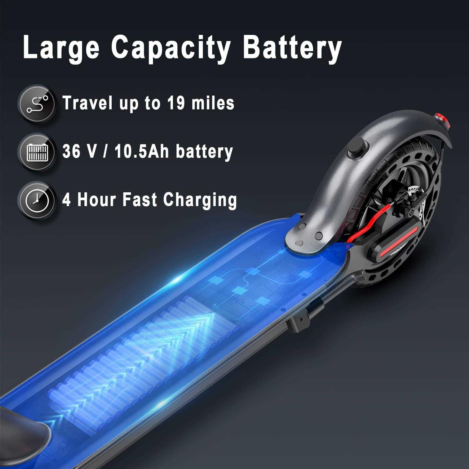 Aovopro ES80 Electric Scooter 8.5 Solid Tires - Sports Supplies Online Store