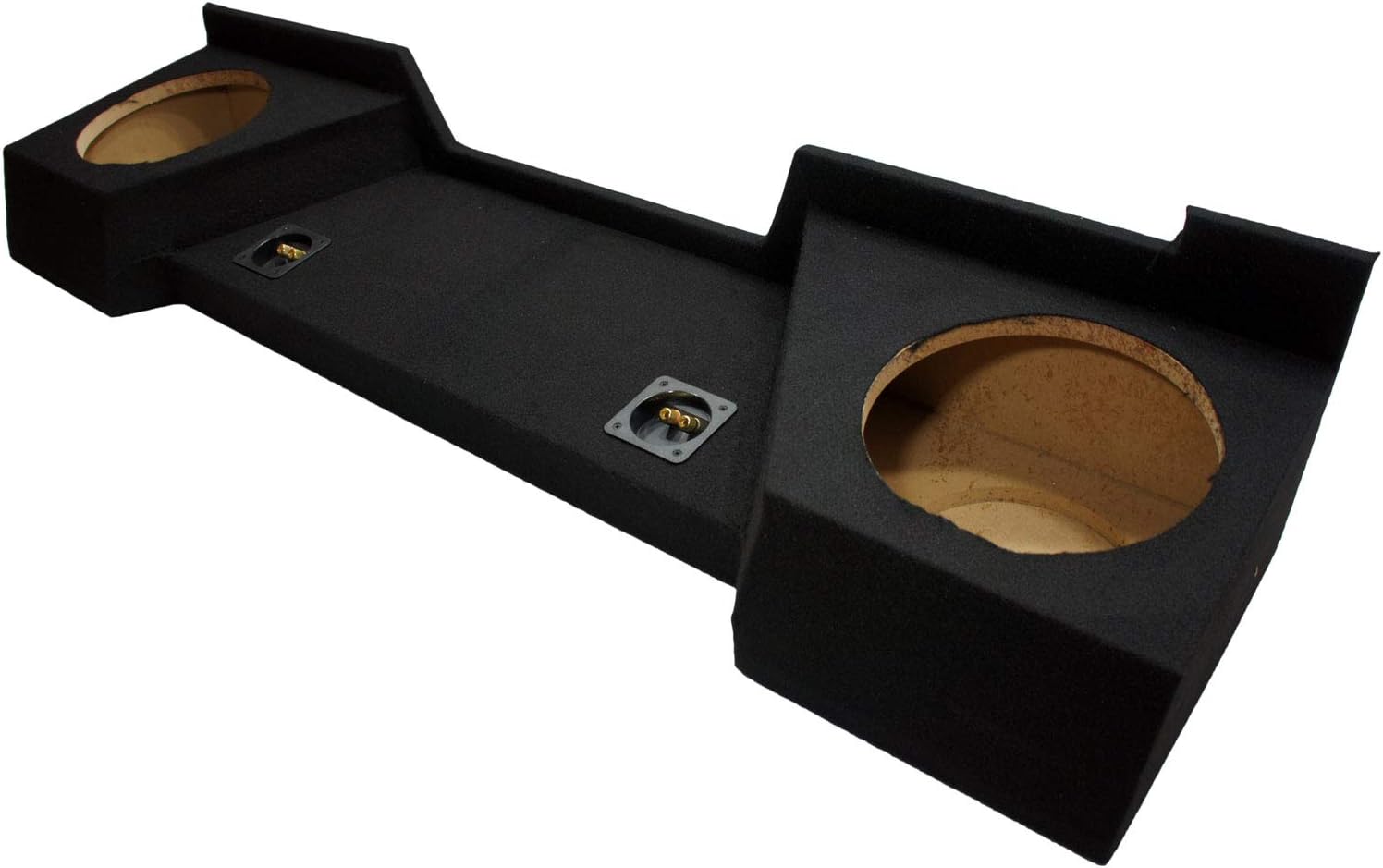 Compatible with Chevy Silverado or GMC Sierra Full Size Extended Cab Truck 2007-2013 Dual 10 Subwoofer Sub Box Speaker Enclosure