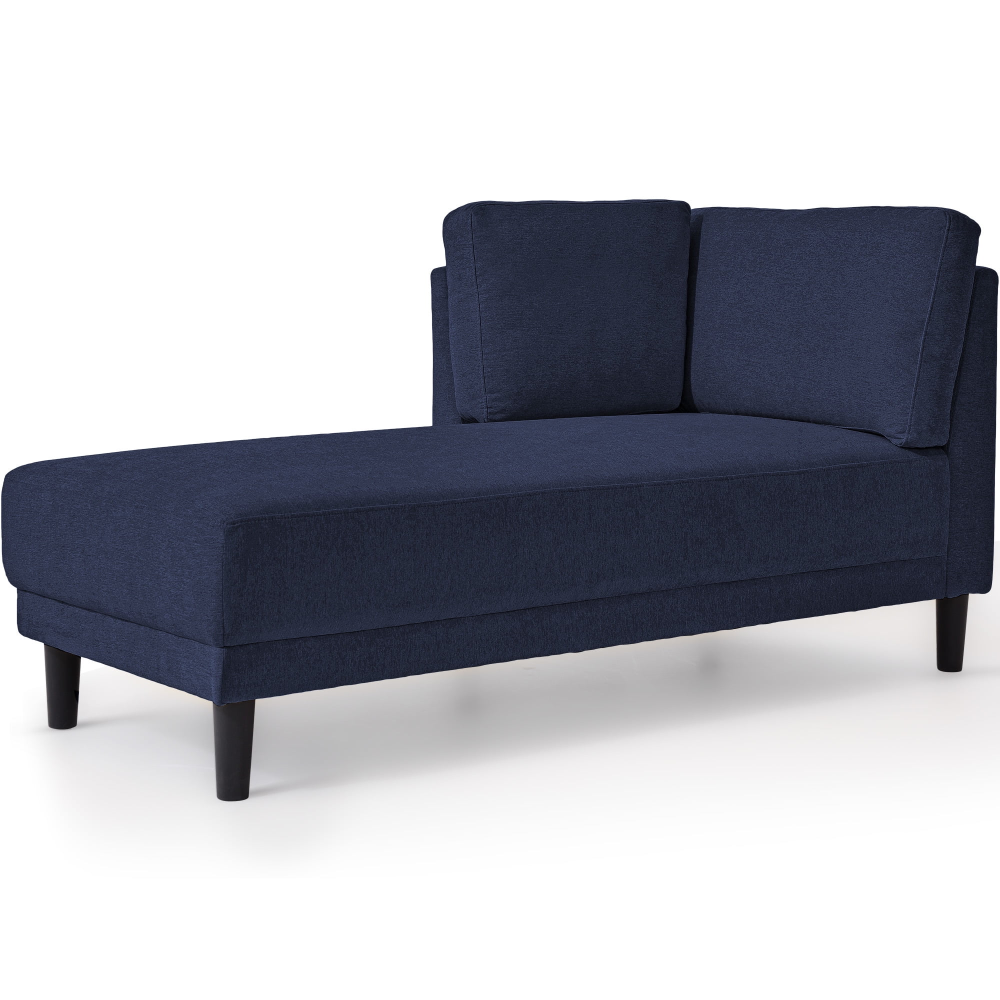 LANTRO JS 65" Mid Century Modern Fabric Corner Lounge Chair, Upholstered Indoor Chaise Lounge for Bedroom, Office