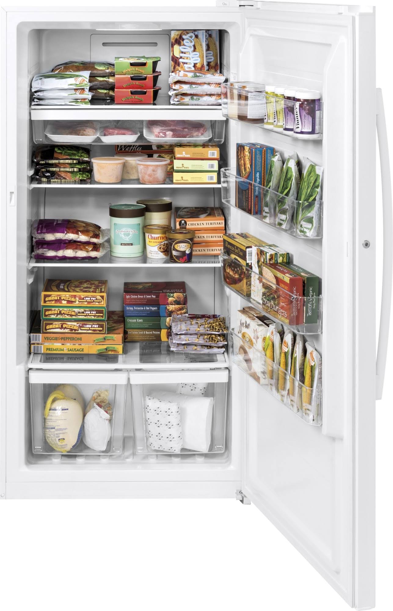 GE FUF17DLRWW Upright Freezer - 32.9x22 - 17.3 cu ft - White
