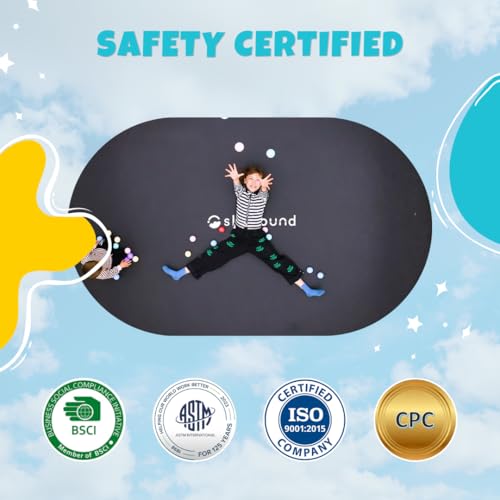 SkyBound Trampoline with Safety Enclosure Net - 10ft 12ft 14ft 15ft 16ft Large Outdoor Backyard ASTM Approved Trampolines for Kids & Adults