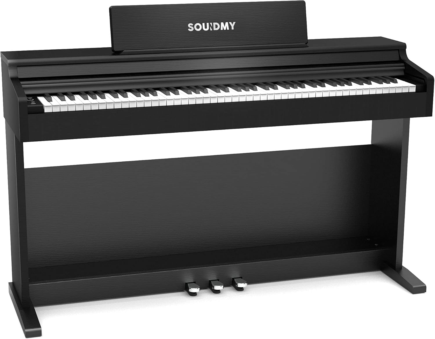 Souidmy V-200 88-Key Digital Piano, Weighted Hammer-Action Ivory Textures Keyboard, Bluetooth MIDI, Enhanced Acoustic Resonance