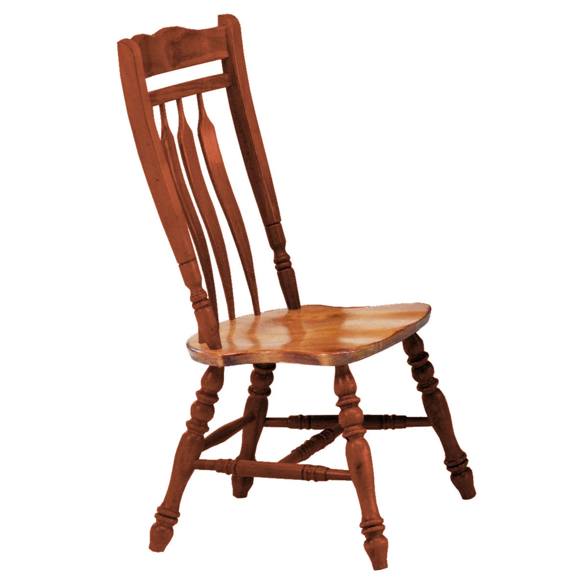 Sunset Trading Oak Selections 18" Wood Aspen Dining Chairs in Nutmeg (Set of 2)