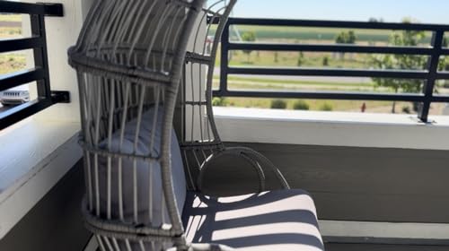 YITAHOME Outdoor Narrow Egg Chair Wicker