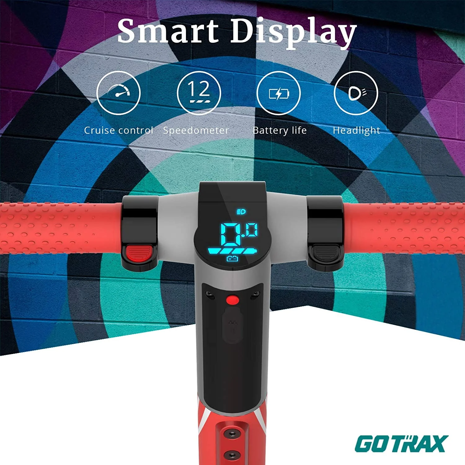 GOTRAX Vibe Electric Scooter for Kids Teens 8-15, 250W 6.5 Tires 7 Miles Foldable Commuting E-Scooter, Blue