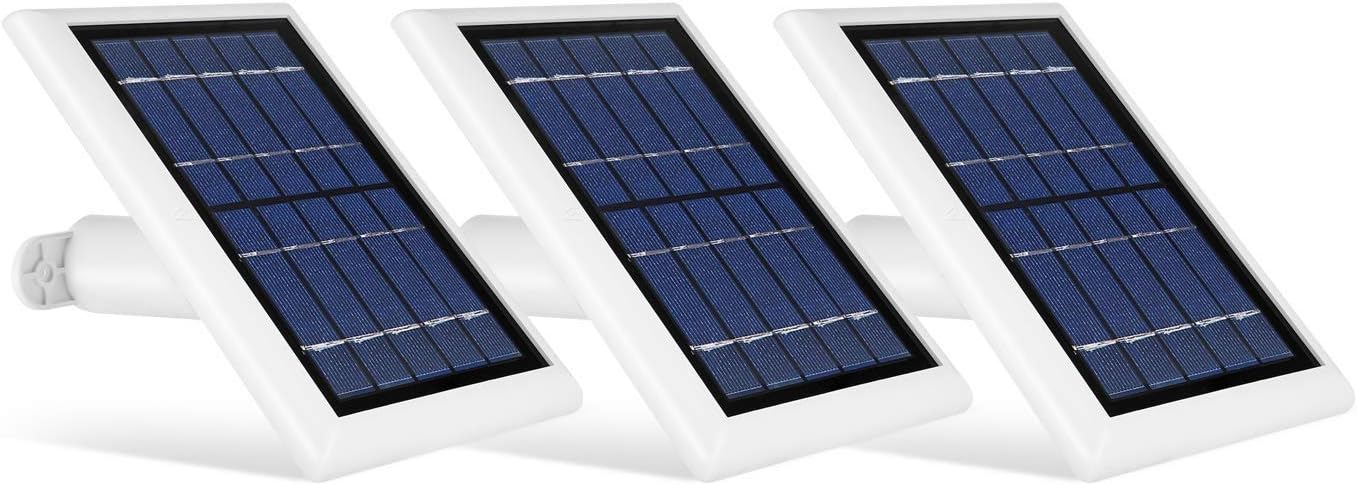 Wasserstein 2W 6V Solar Panel with 13.1ft/4m Cable Compatible with Arlo Ultra/Ultra 2, Arlo Pro 3/Pro 4, & Arlo Floodlight ONLY (3-Pack