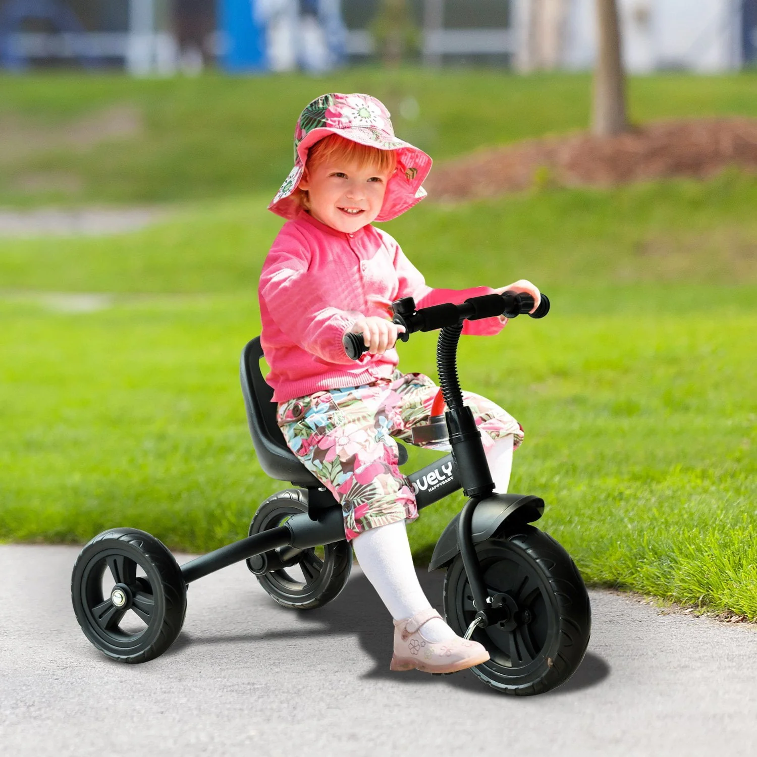 Qaba Tricycle for Kids Age 2-5, Toddler Bike for Children, Pink
