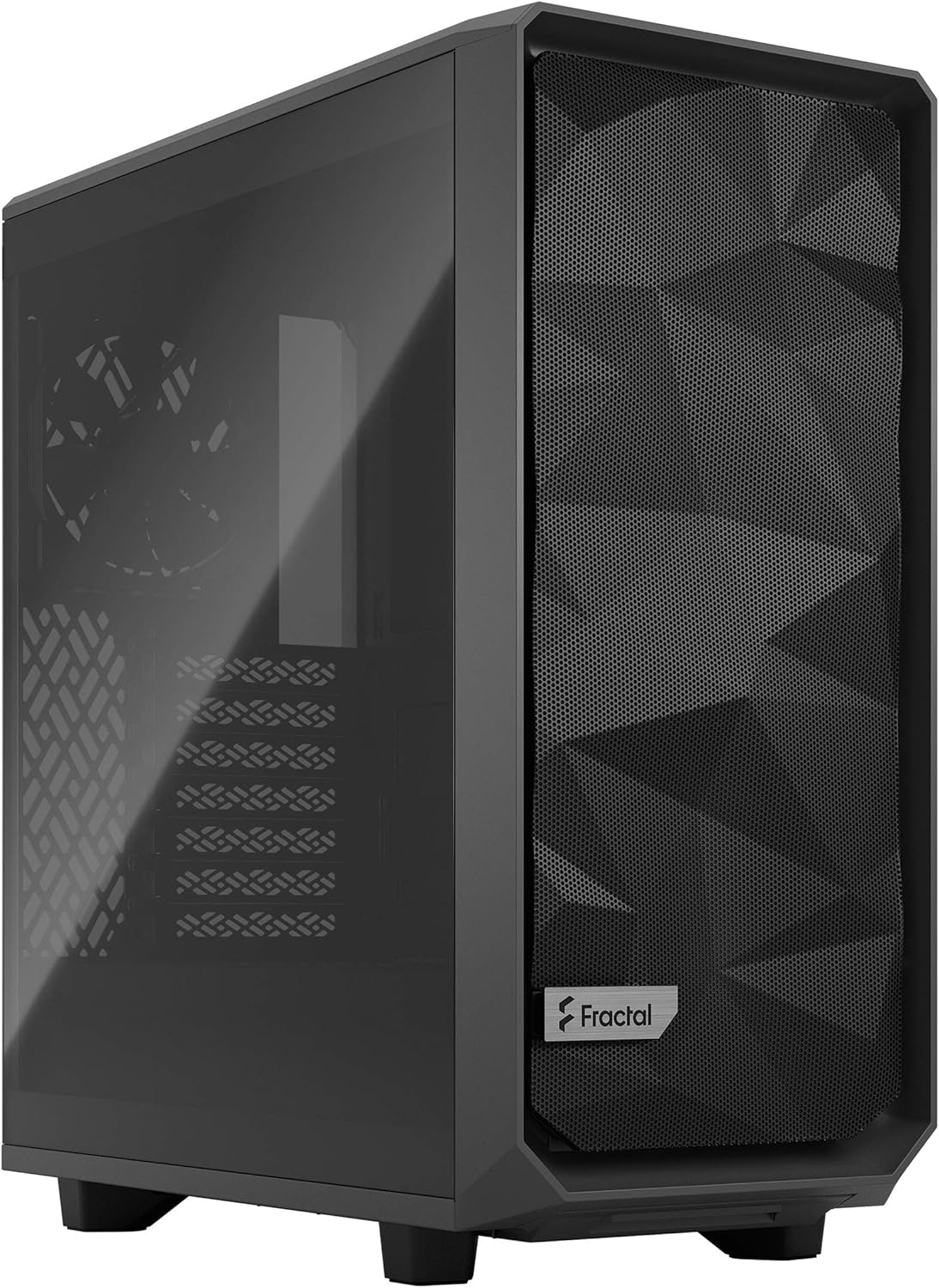 Fractal Design FD-C-MES2C-01 Meshify 2 Compact Black Solid ATX Mid Tower Computer Case (Black)