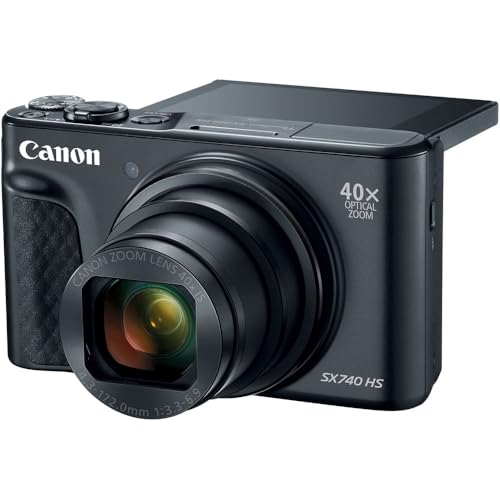 Canon PowerShot SX740 HS Digital Camera | 20.3MP CMOS Sensor, 40x Optical Zoom, 4K UHD Video