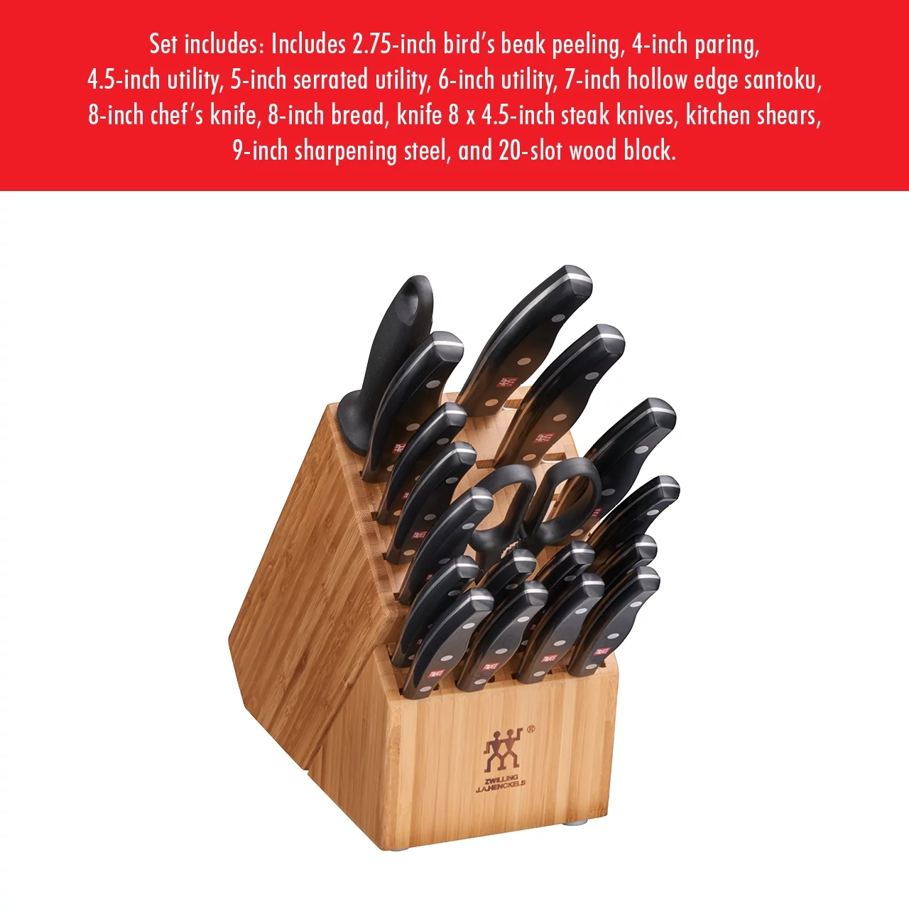 ZWILLING J.A. Henckels TWIN Signature 19-pc Knife Block Set
