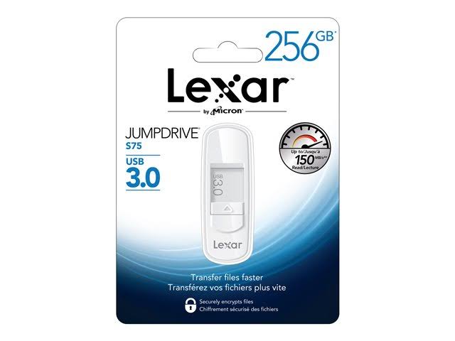Lexar JumpDrive S75 256 GB Flash Drive - USB 3.0