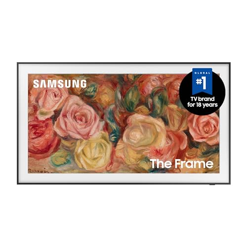 SAMSUNG 75-Inch Class QLED 4K LS03D The Frame Series Quantum HDR Smart TV w/Dolby Atmos, Art Mode, Anti-Reflection, Customizable Frame