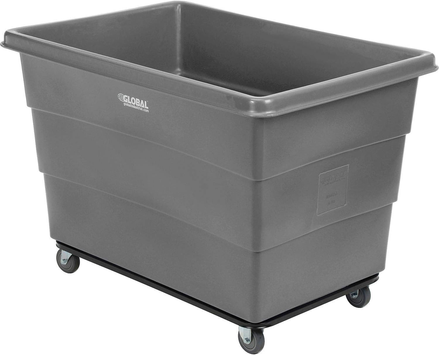 20 Bushel Plastic Bulk Box Truck, Steel Chassis Base (Blue)