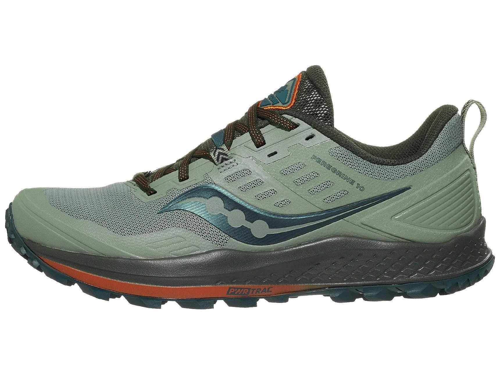 Saucony Men&s Peregrine 10 Pine-Orange / 10.5