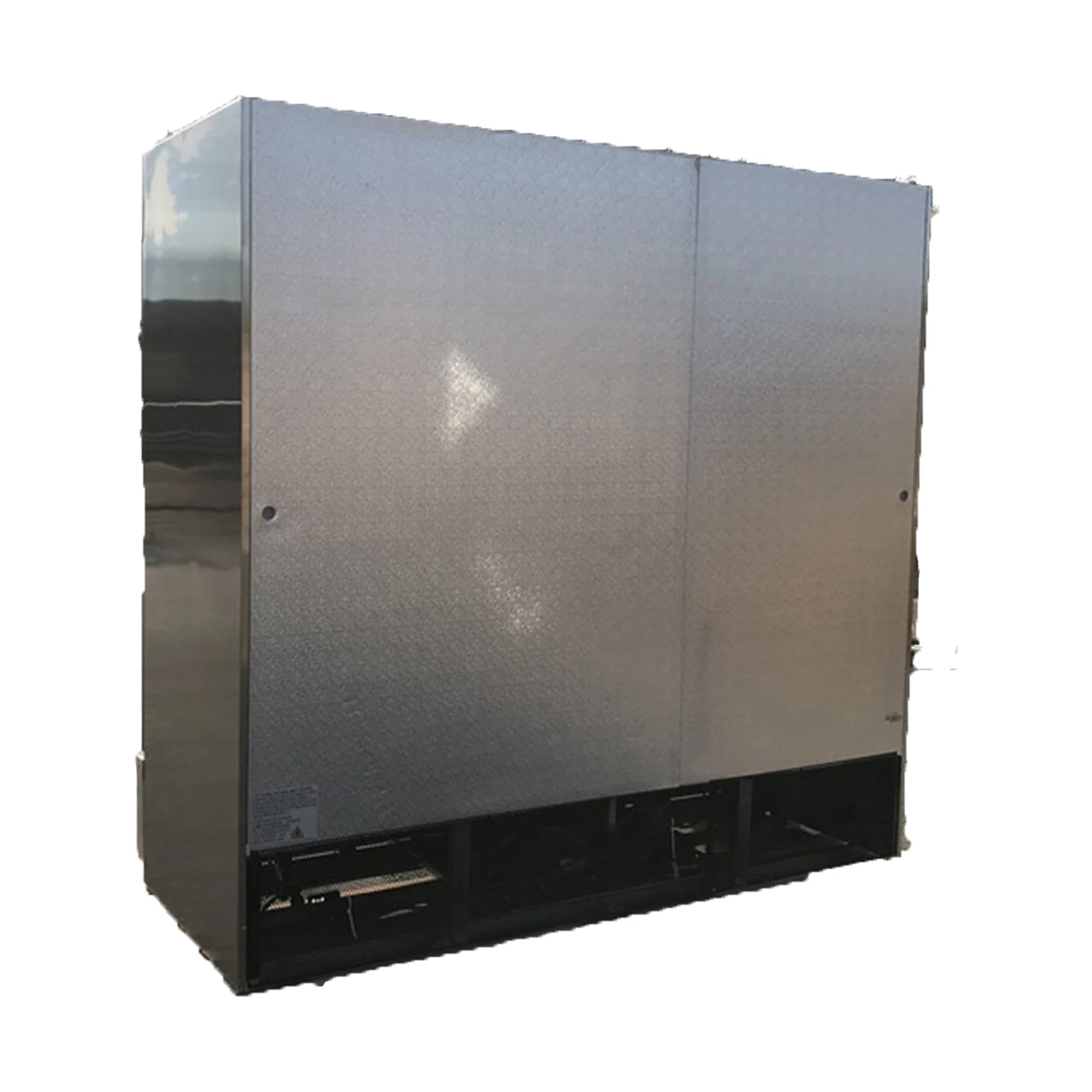 81 in. Three Glass Door Upright Reach-In Stainless Steel Commercial Refrigerator, 72 Cu. ft.