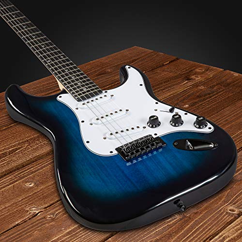 LyxPro Electric Guitar 39" inch Complete Beginner Starter kit Full Size with 20w Amp, Package Includes All Accessories, Digital Tuner, Strings, Picks