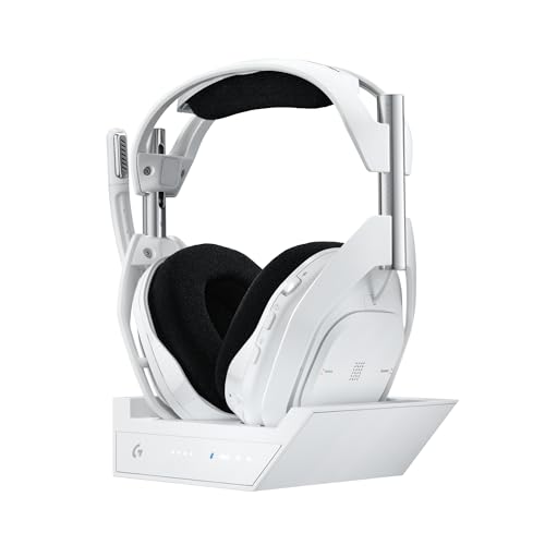 Logitech G Astro A50 Omni-Platform Wireless Gaming Headset + Base Station for PS5, Xbox, PC: PLAYSYNC Audio Switcher,