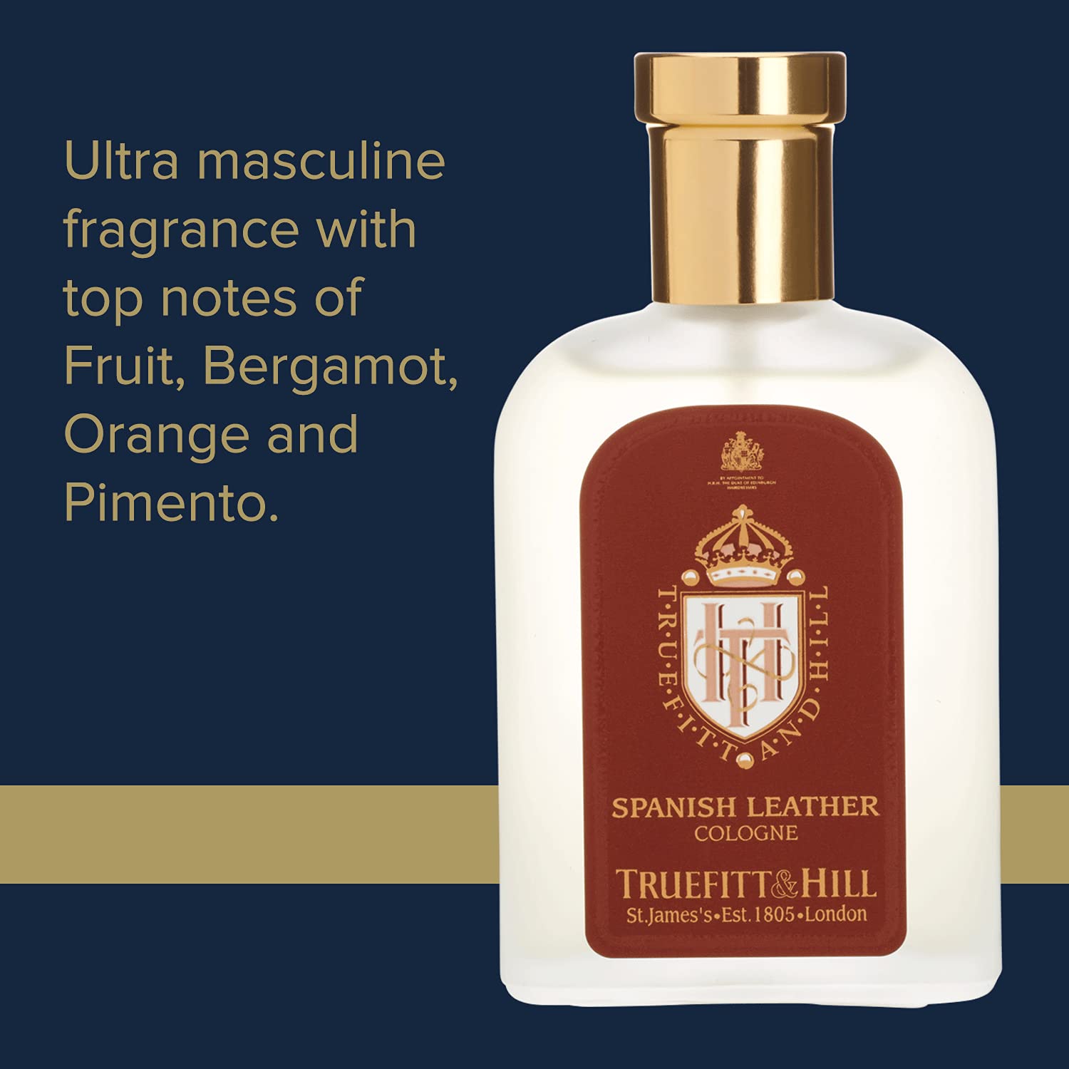 Truefitt & Hill Cologne- Spanish Leather (3.38 ounces) Pack of 2