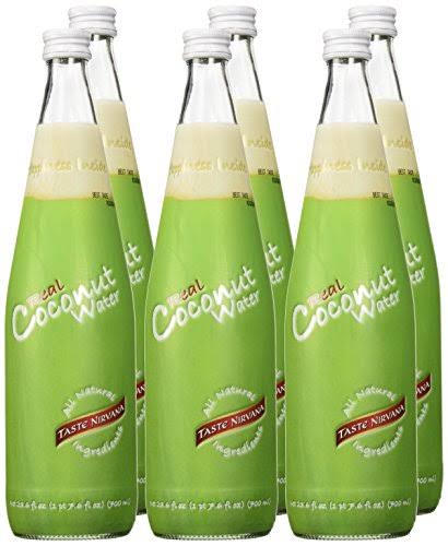 Taste Nirvana Coconut Water, 23.6 Ounce Bottles, 6 Count