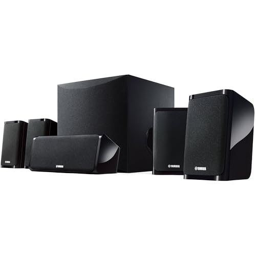Yamaha Audio YHT-4950U 4K Ultra HD 5.1-Channel Home Theater System with 8" 50W RMS Powered Subwoofer Speakers, AV Receiver