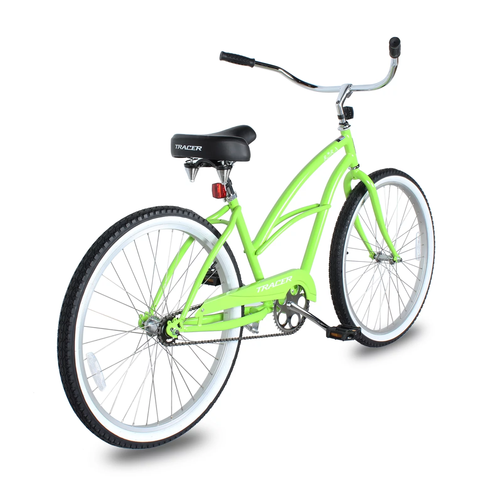 Tracer Lightweight Beach Cruiser Bike for Adult, 26 Inch Wheels, Featuring Steel Step Over or Step Through Hi Ten Steel Frame, Hybrid Bike