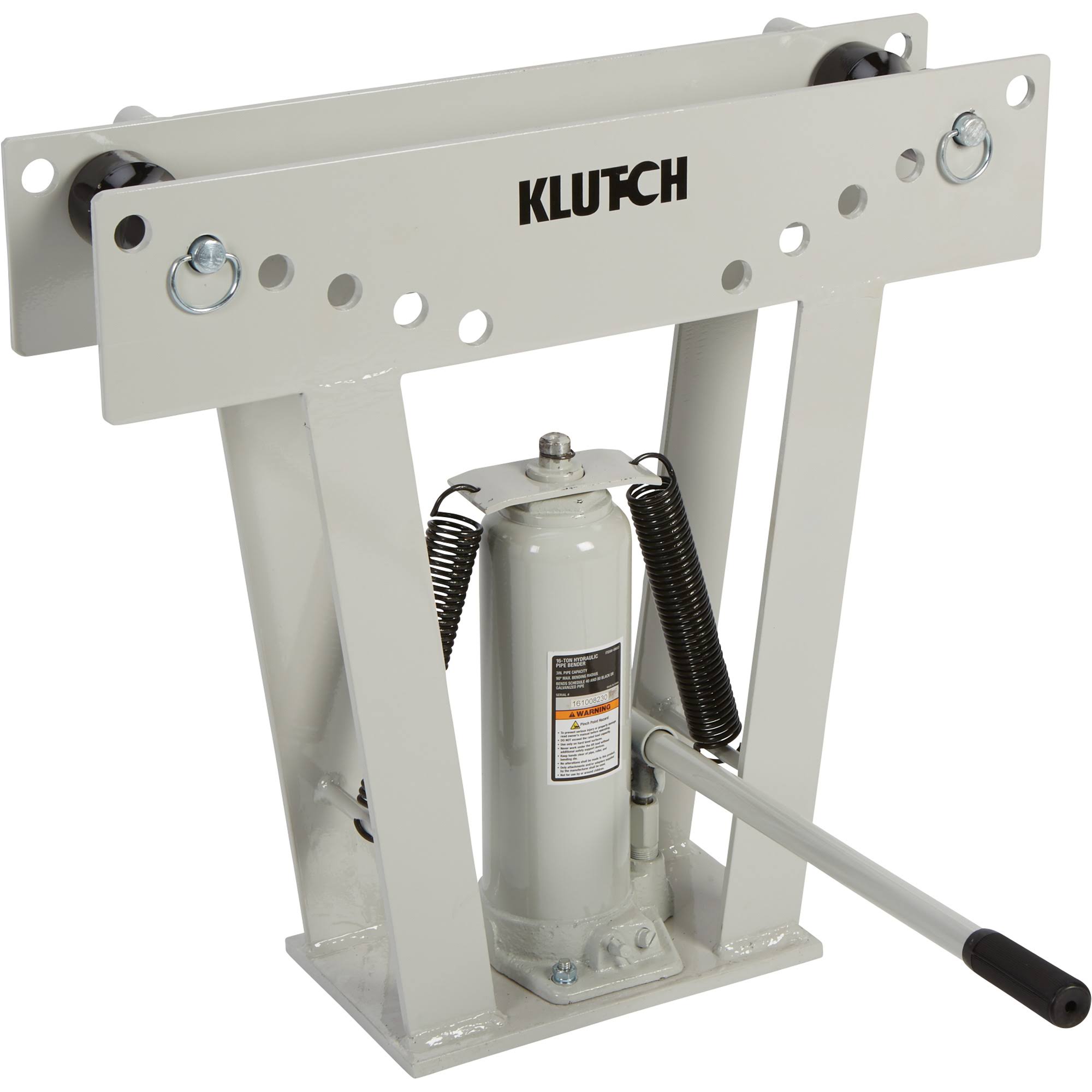 Klutch 16-Ton Hydraulic Pipe Bender - 3inch Capacity 153781K