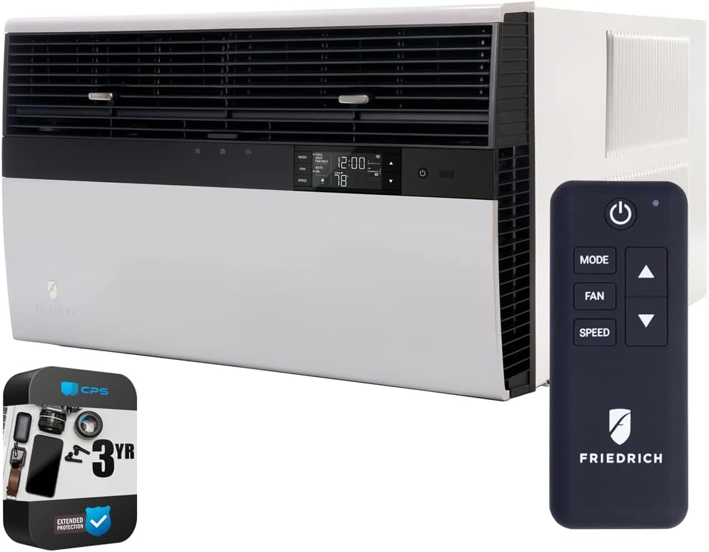 Friedrich KCQ06A10A Kuhl 6,000 BTU 115V Smart Wi-Fi Room Air Conditioner Bundle with 3 Year CPS Enhanced Protection Pack