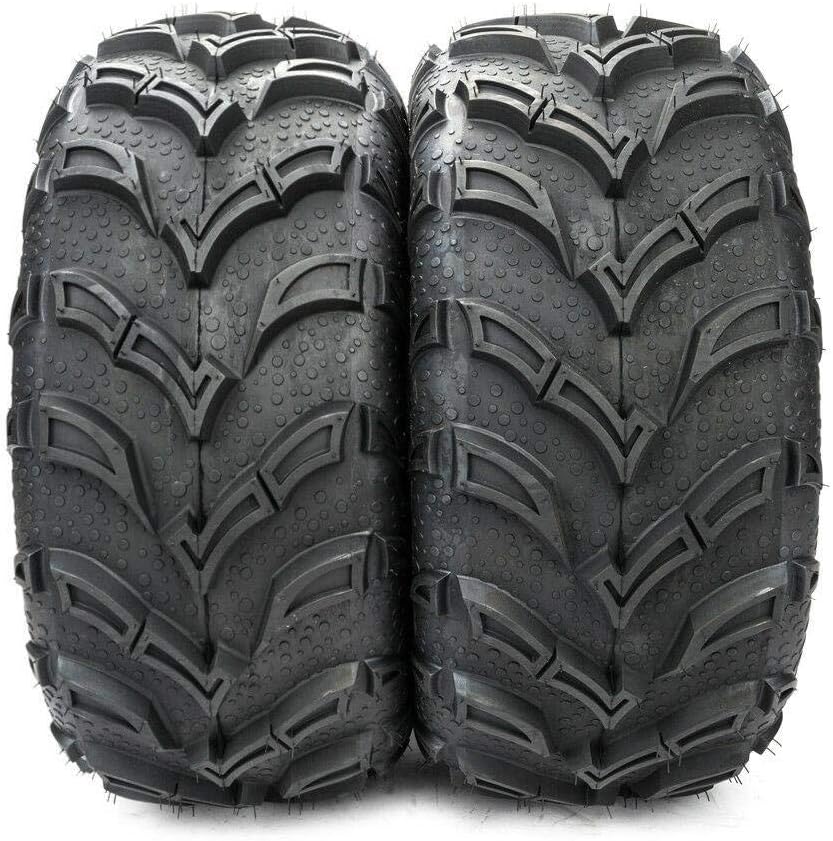 Parts-Diyer 2 PCS All Terrain Tubeless ATV UTV Tires 25x10-12 Rear 6PR