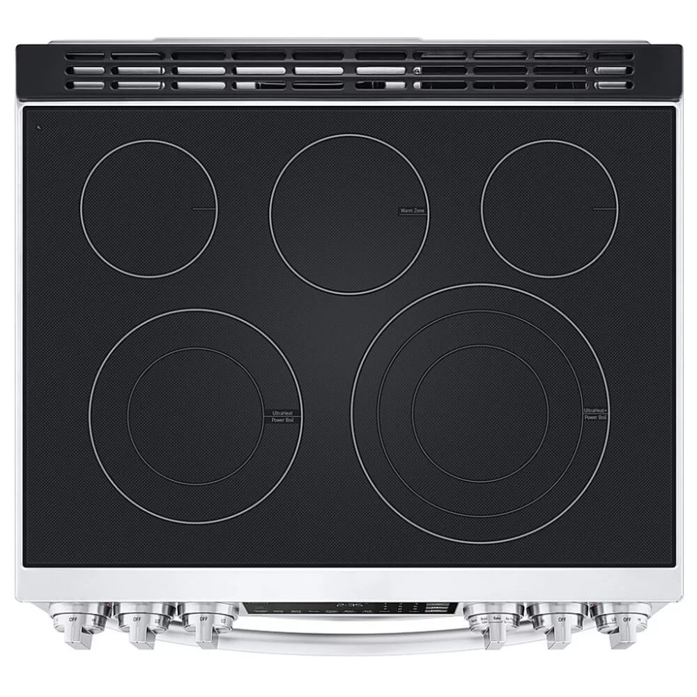 Lg Ltel7337 7.3 Cu. Ft. Printproof Black Stainless Steel Slide-In Electric Range -