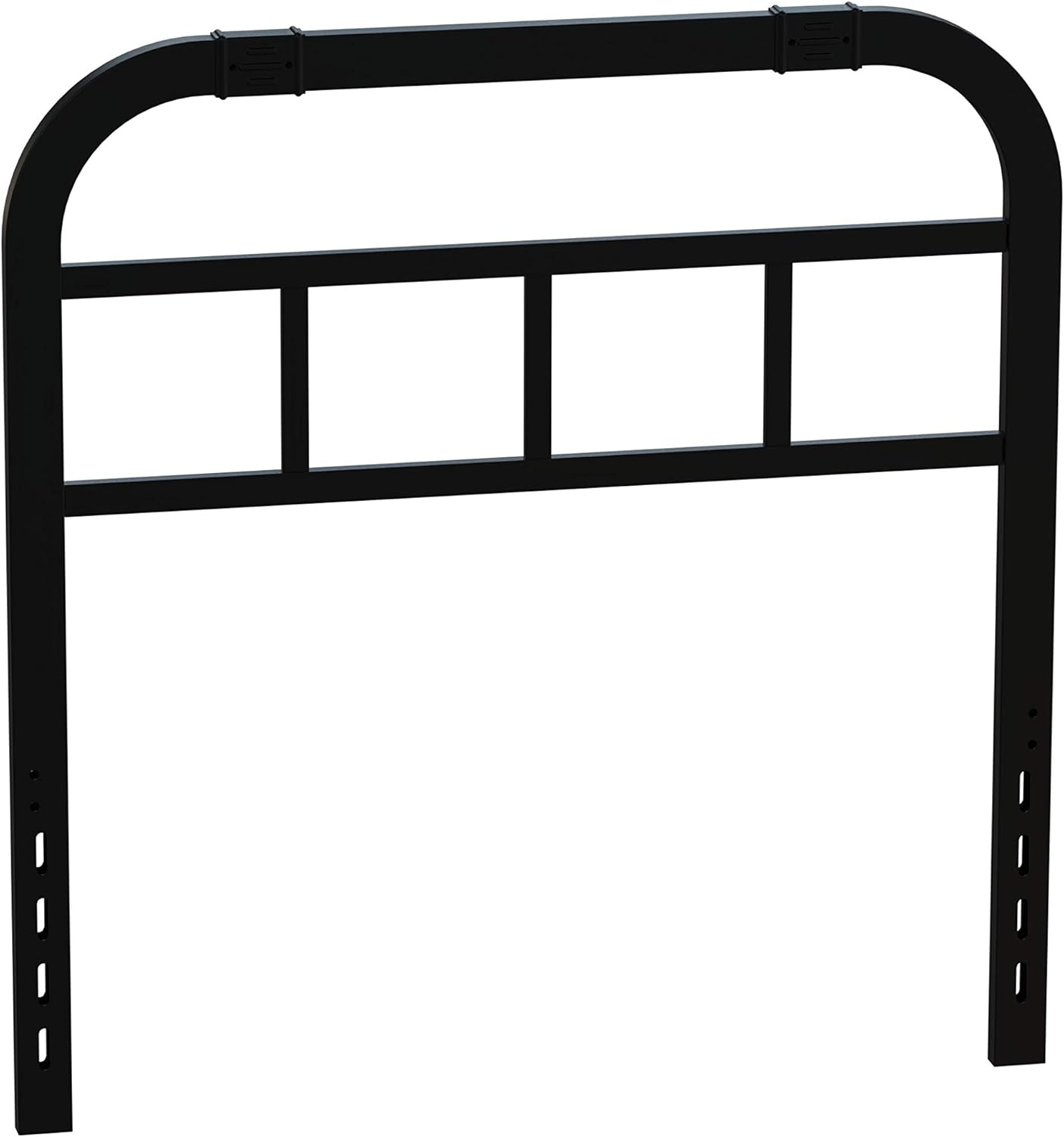 Metal Steel California King Bed Headboard with Rustic Farmhouse Style, Black