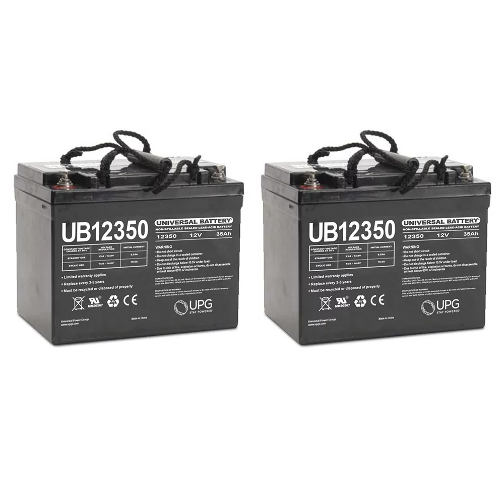 UB12350 12V 35AH Internal Thread Battery for Suntech Indigo 3  4 - 2 Pack