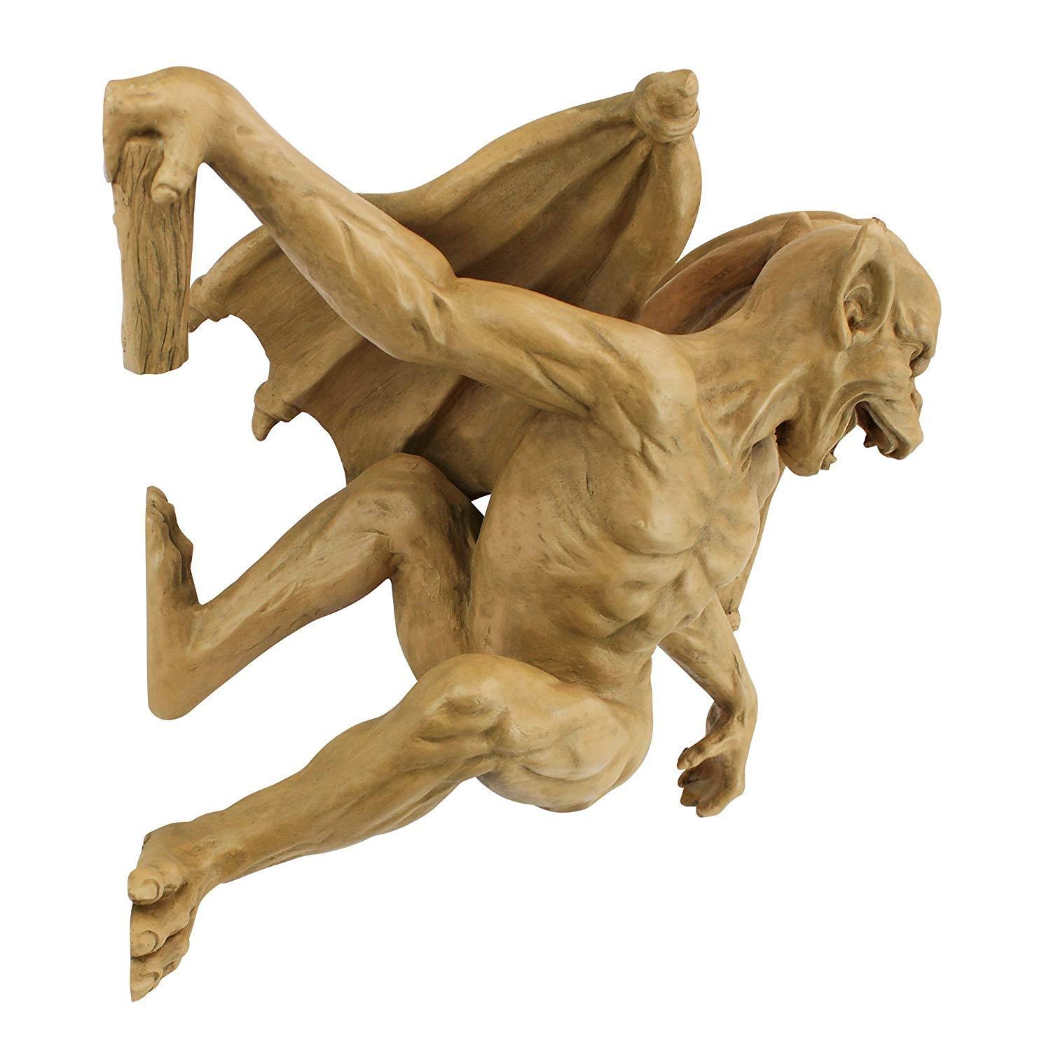 Design Toscano Gaston The Climbing Gothic Gargoyle Statue: Medium
