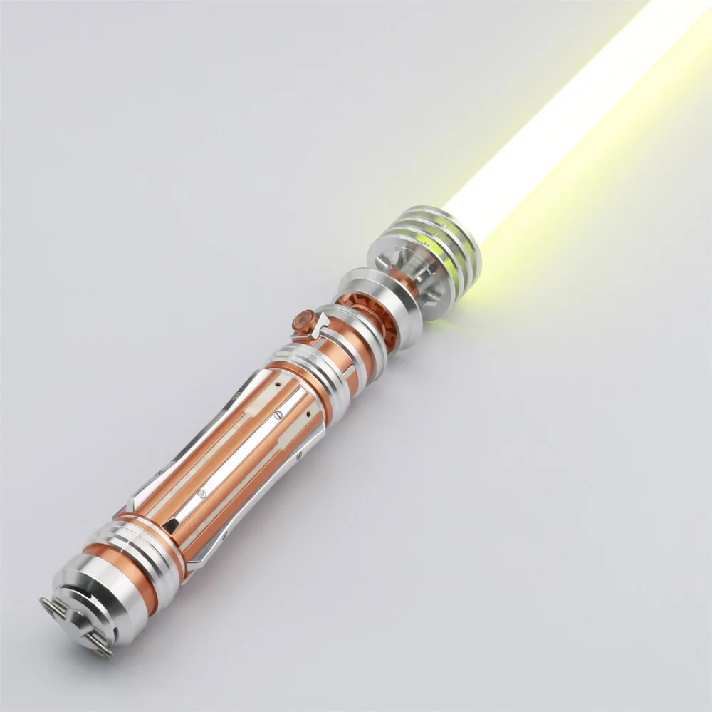 ZiaSabers Lo Princess NeoPixel Lightsaber with Proffie 2.2 Soundboard - Realistic Metal Silver Hilt Star Wars Lightsaber