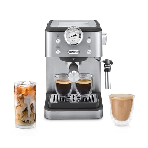 De’Longhi Linea Classic Espresso Machine with Milk Frother, 15-Bar Pump & Temperature Control - Barista Coffee Maker Kit for Espresso, Latte