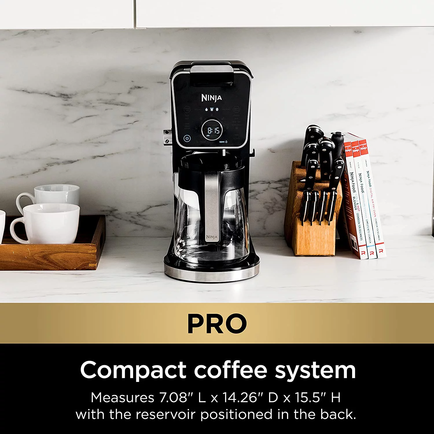 Ninja CFP201 DualBrew System 12-Cup Coffee Maker, Single-Serve for Grounds & K-Cup Pod Compatible, 3 Brew Styles, 60-oz. Water Reservoir & Carafe