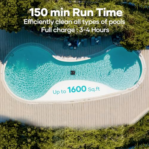 (2024 New) AIPER Scuba S1 Cordless Robotic Pool Cleaner, Pool Vacuum for Inground Pools, Wall and Waterline Cleaning, WavePath 2.0 Smart Navigation