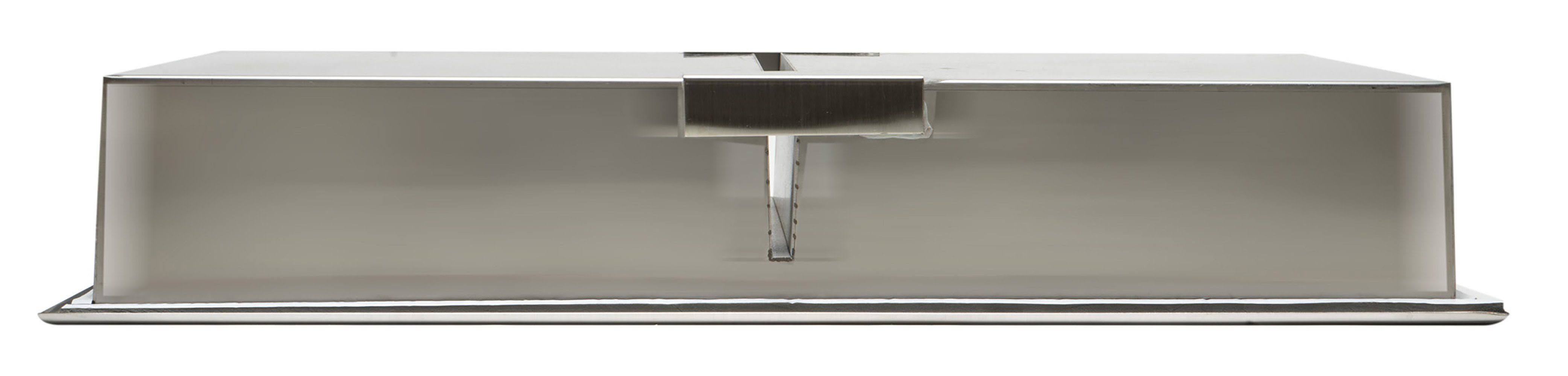 Alfi Brand ABN1224-BSS 12 x 24 Brushed Stainless Steel Vertical Double Shelf Bath Shower Niche