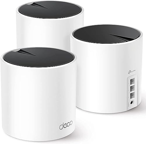 TP-Link Deco X55 AX3000 WiFi 6 Mesh System - Covers up to 6500 Sq.Ft, Replaces Wireless Router and Extender, 3 Gigabit Ports per Unit
