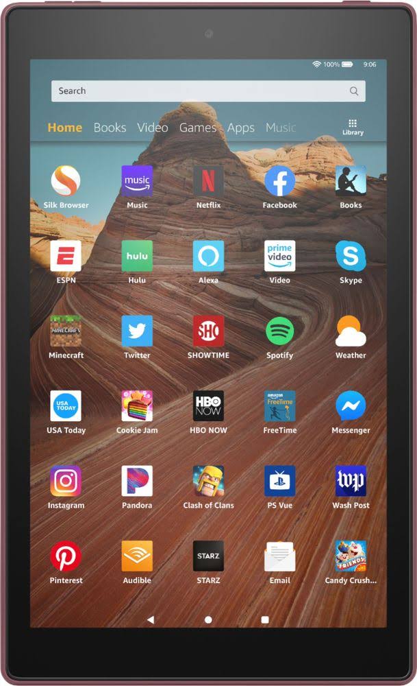 Amazon - Fire HD 10 2019 Release - 10.1x22 - Tablet - 64GB - Plum