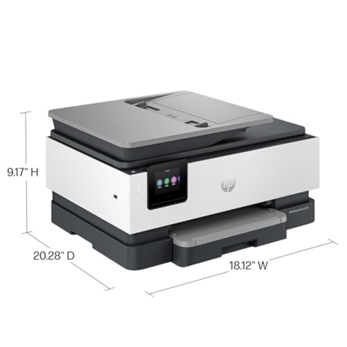 HP OfficeJet Pro 8135e Wireless All-in-One Color Inkjet Printer, Print, Scan, Copy, Fax, ADF, Duplex Printing, Best-for-Home Office