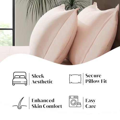 Luxury Bamboo Market | Queen Size Bed Sheet Set | 100% Viscose Made from Bamboo | Organically Grown | Ultra Soft | Cooling Sheets for Hot Sleepers |