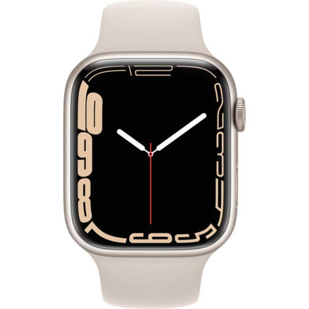 Restored Apple Watch Gen 7 Series 7 45mm Starlight Aluminum - Starlight Sport Band 3J562LL/A (Refurbished)