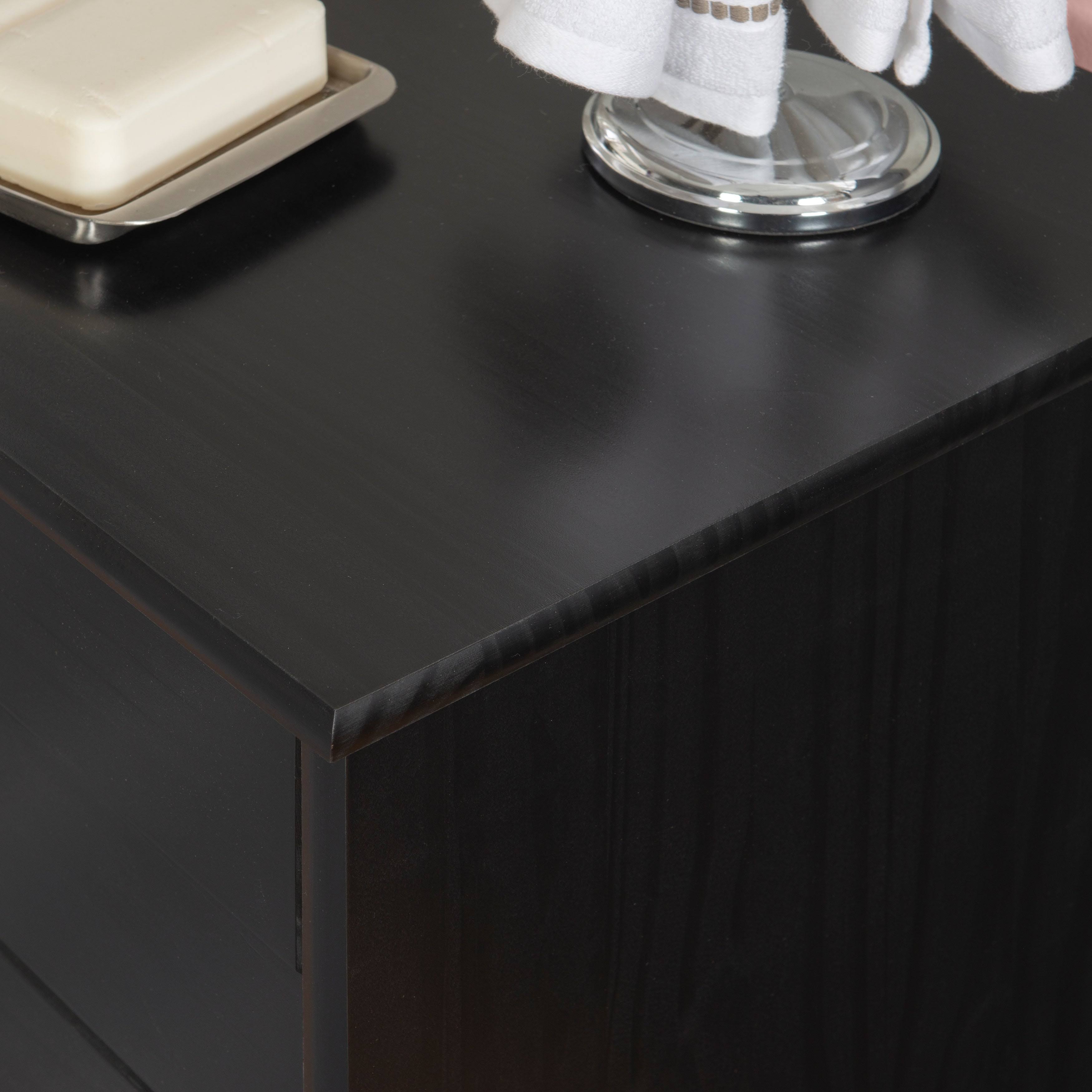 Linon Home Dcor Bridgton Six Drawer Roll Cart - Black